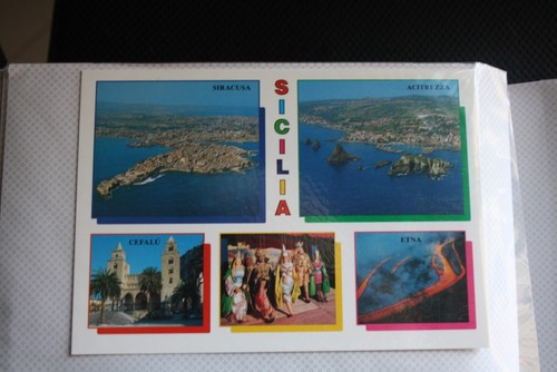 Cartolina sicilia paesaggi - cartolina., sicilia.
