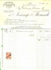 1924 ASTI Magazzino NOSENGO & MORANDO Oli, salumi e budella *Fattura intestata