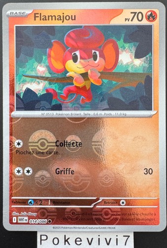 Carte pokemon flamajou 014 - carte, 014/086
