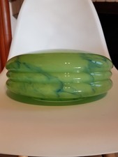 Campana Vetro Di Ricambio Per Lampadario A Sospensione Art Decò Anni 20/30