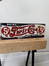 ENAMEL -PEPSI-COLA