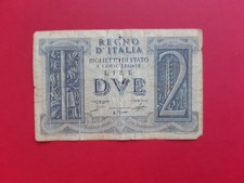 ITALIE BILLET 2  LIRE 1939