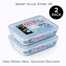 2 Piatti rettangolari Pyrex