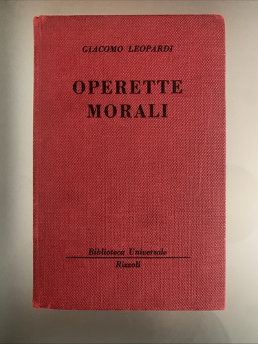 Operette morali giacomo - operette,