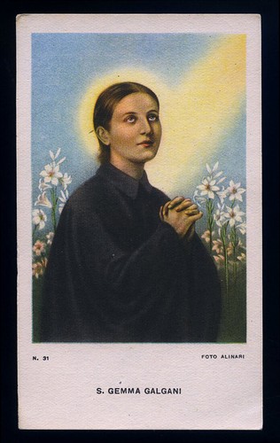 Santino holy card gemma - santino-holy, s.gemma