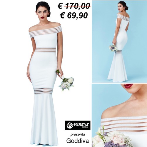 Vestito sposa cerimonia con - ,