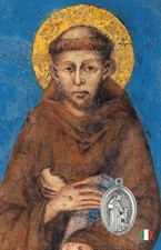 CARD CON MEDAGLIA DI SAN