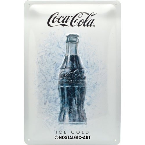 Coca cola insegna metallica - cola,