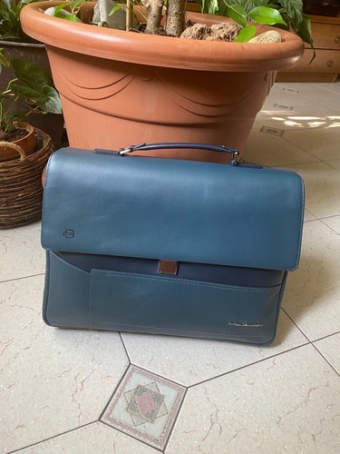 Piquadro blue square cartella - square,
