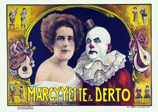 Clown da circo vintage arte da