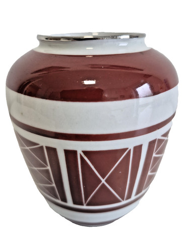 Vaso porcellana dipinto mano - vaso,