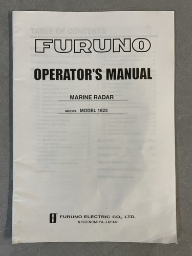 Furuno owners operator - furuno, operator’s