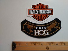 2015 HARLEY DAVIDSON HOG PATCH STEMMA STEMMA ADESIVO DECALCOMANIA MOTOCICLISTA MOTO MC HD