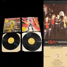 Iron Maiden ‎– Killers + Maiden Japan 2 Lp Vinyl EMI ITALY 1981  Never Played