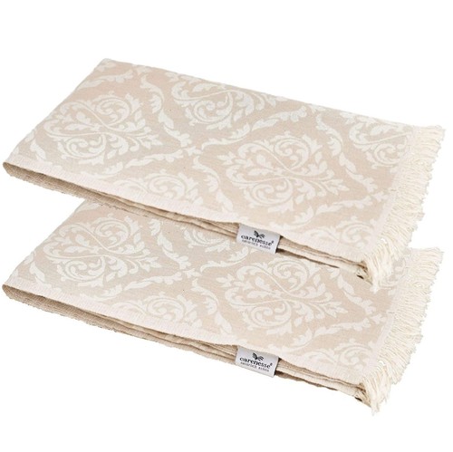 Asciugamano barocco beige - 2x,