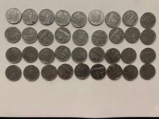 LOTTO 37 MONETE 100 LIRE ITALIANE MISTE (QQ663)