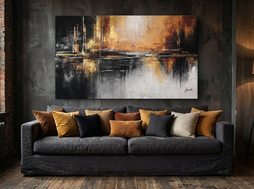 Quadro xxl 120x70 olio su - quadro,