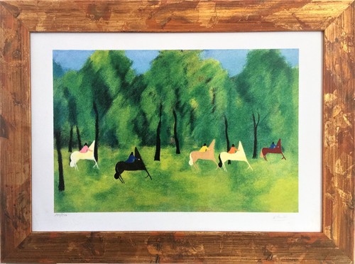 Cavalcata nel bosco - bosco",