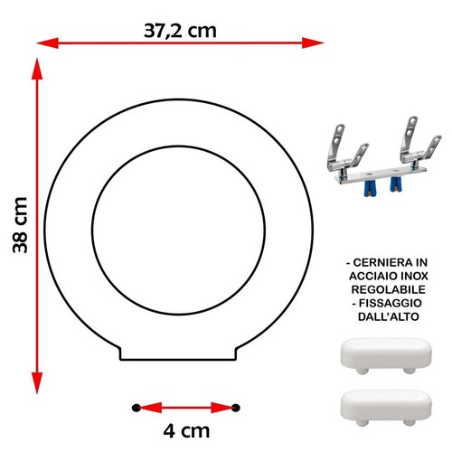 Sedile copriwater compatibile - sedile,