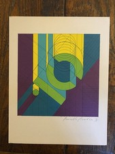 Autografato Pomodoro Arnaldo Riproduzione fotolitografica Bolaffi Arte 1971