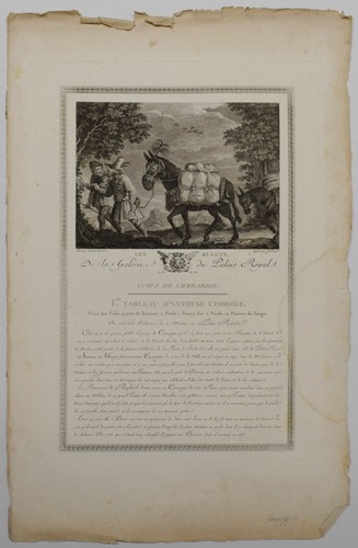 Acquaforte gravure muli - muli, a