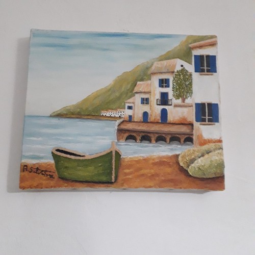 Quadro olio tela - olio, su
