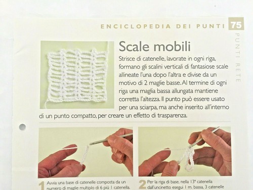 Scheda tecnica punti uncinetto - punti,