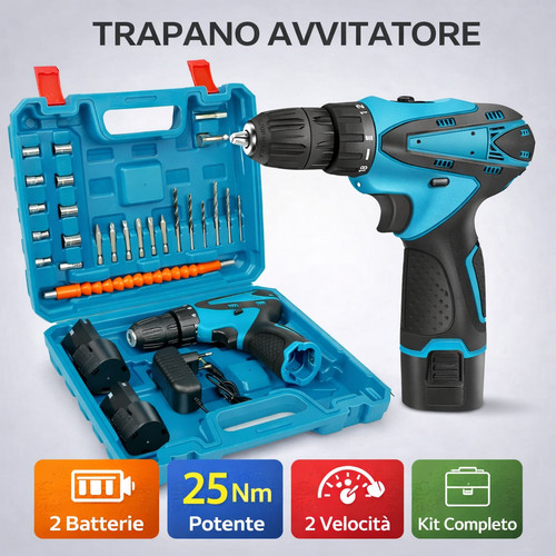Trapano avvitatore batteria - trapano,