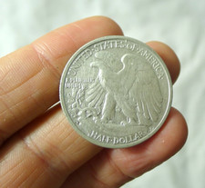 VECCHIA MONETA ARGENTO HALF