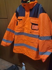 Parka invernale imbottita alta visibilità arancione marca Rossini