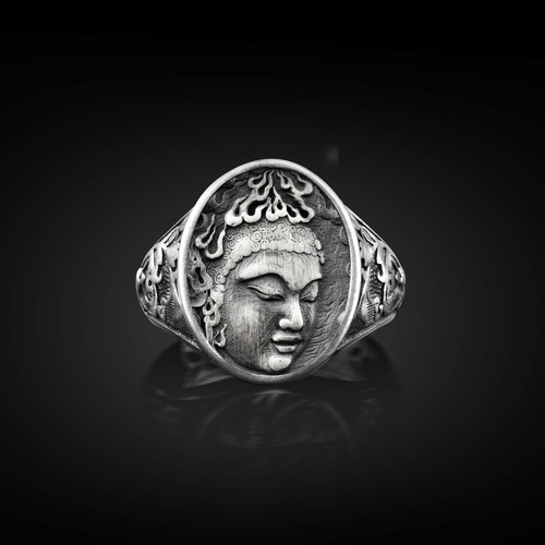 Anello argento uomo con - da,