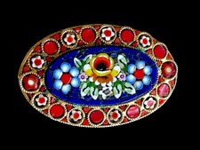 Broosh Spilla Micro Mosaico Millefiori Italia