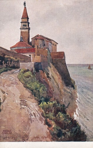 Cartolina trieste pirano - cartolina, di