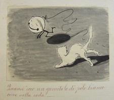 Aldo CARPI (Milano 1886-1973) GENIETTO Bubbolino Un gomitolo di pelo bianco 1909