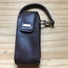 Blackberry Pearl 8120 8130 8110 borsa telefono da polso in pelle custodia marrone 5,5"H