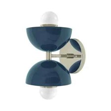 Doppio Sconce Coppa Metà Secolo Paralume Parete Armatura Lampade Illuminazione