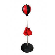 SACCO BOXE CON PUNCHING BALL E GUANTONI REGOLABILE 150CM ALLENAMENTO 94692