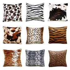 Federa cuscino velluto zebrato leopardato stampa animali home sofa federa 17x17