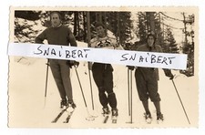 SCI   ZANNI  LACEDELLI  ZENO COLO'  A   CORTINA  1942  PRIMA DELLA DISCESA