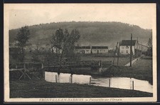 CPA Tronville-en-Barrois, Passerelle sur l´Ornain 