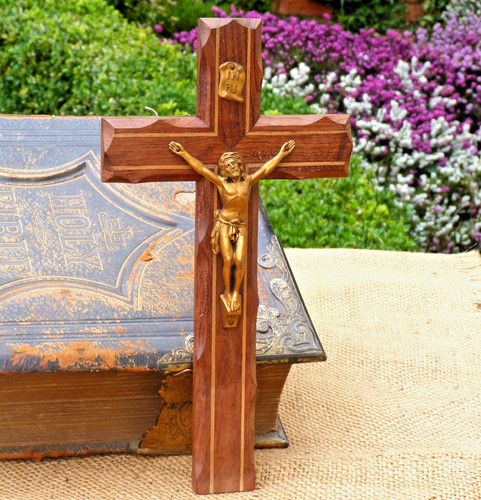 Wooden crucifix wall - crucifix,