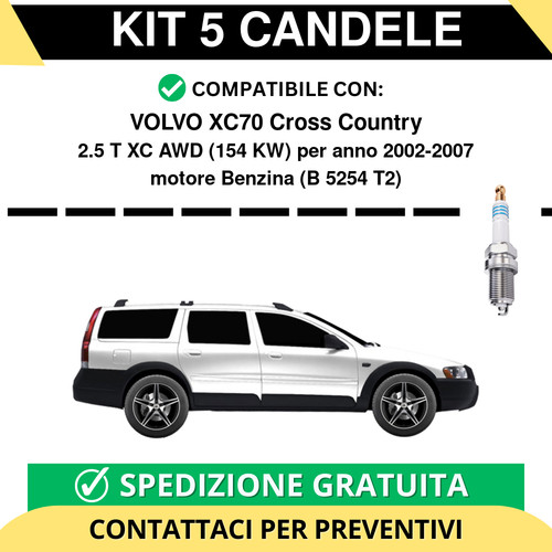 Kit candele per volvo - 5,