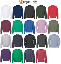 FRUIT OF THE LOOM Felpa Classic RAGLAN Sweat in Cotone Interno Felpato FR622160