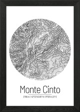 Mappa Monte Cinto Topo con