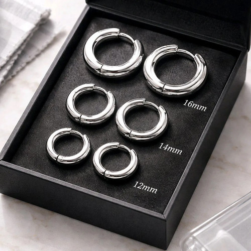 Acciaio inox argento - argento, set