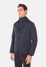 Giubbotto Uomo Invernale Giacca Blu Nero Giubbino con Panciotto Elegante Slim 