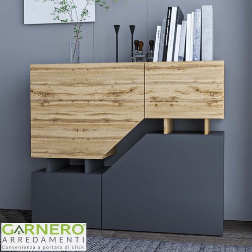 Credenza moderna con - ripiani, 4