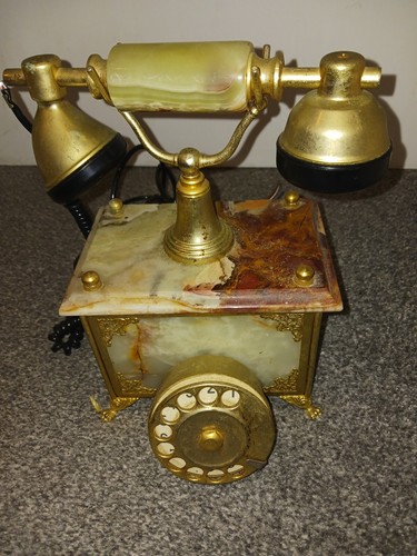 Vintage onyx and brass - onyx,