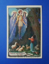Santino Cartolina San Michele Arcangelo Giovanna D'Arco Pubblicità Jeanne d'Arc