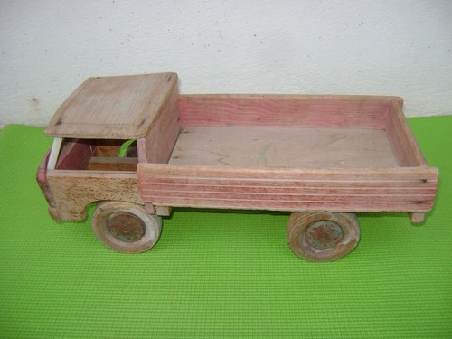 Jouet ancien camion plateau - jouet,